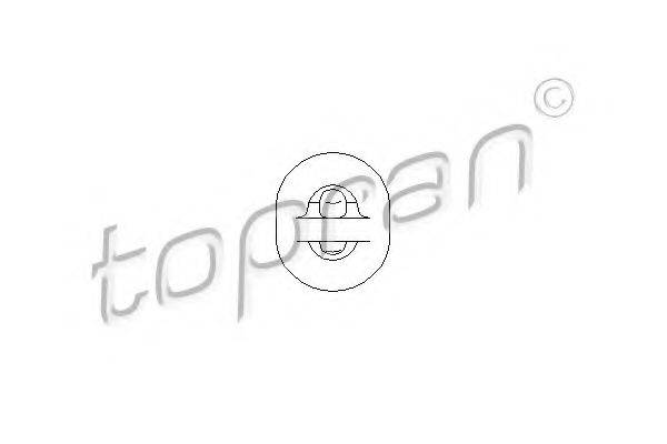 Кронштейн, глушник TOPRAN 104403