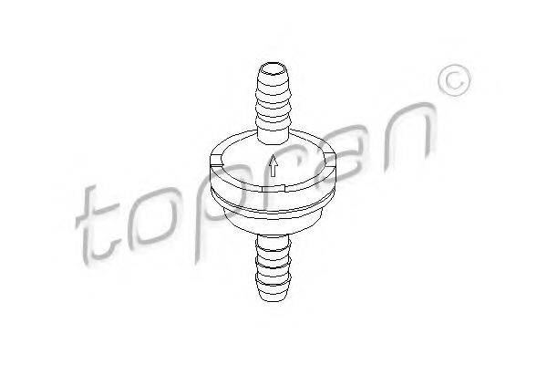 Клапан, підсилювач гальмівного механізму TOPRAN 206111