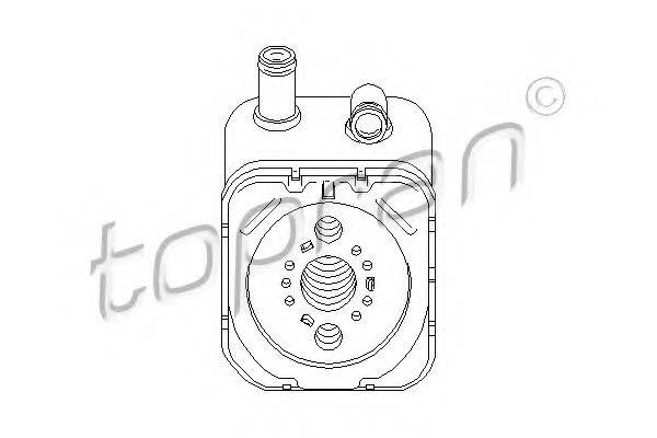 масляний радіатор, моторне масло TOPRAN 112860